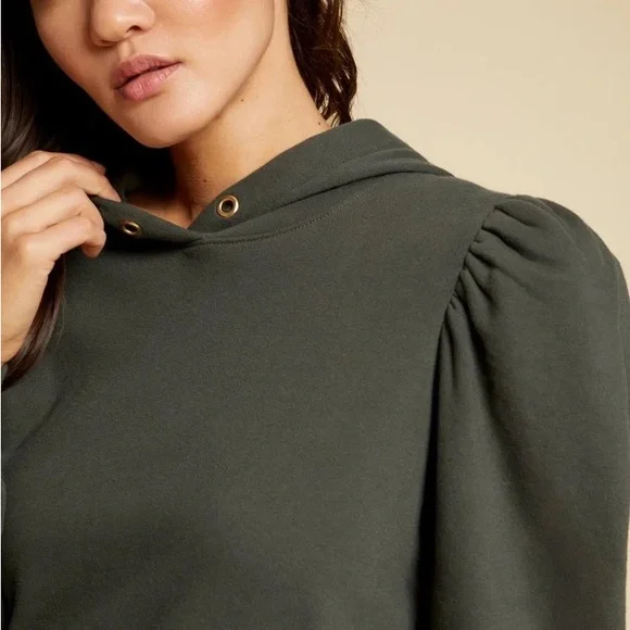 Nation LTD Davina Puff Sleeve Hooded Sweatshirt - Picture 4 of 8